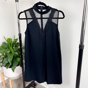 EXPRESS | Laced High-Neck Knee length Dress